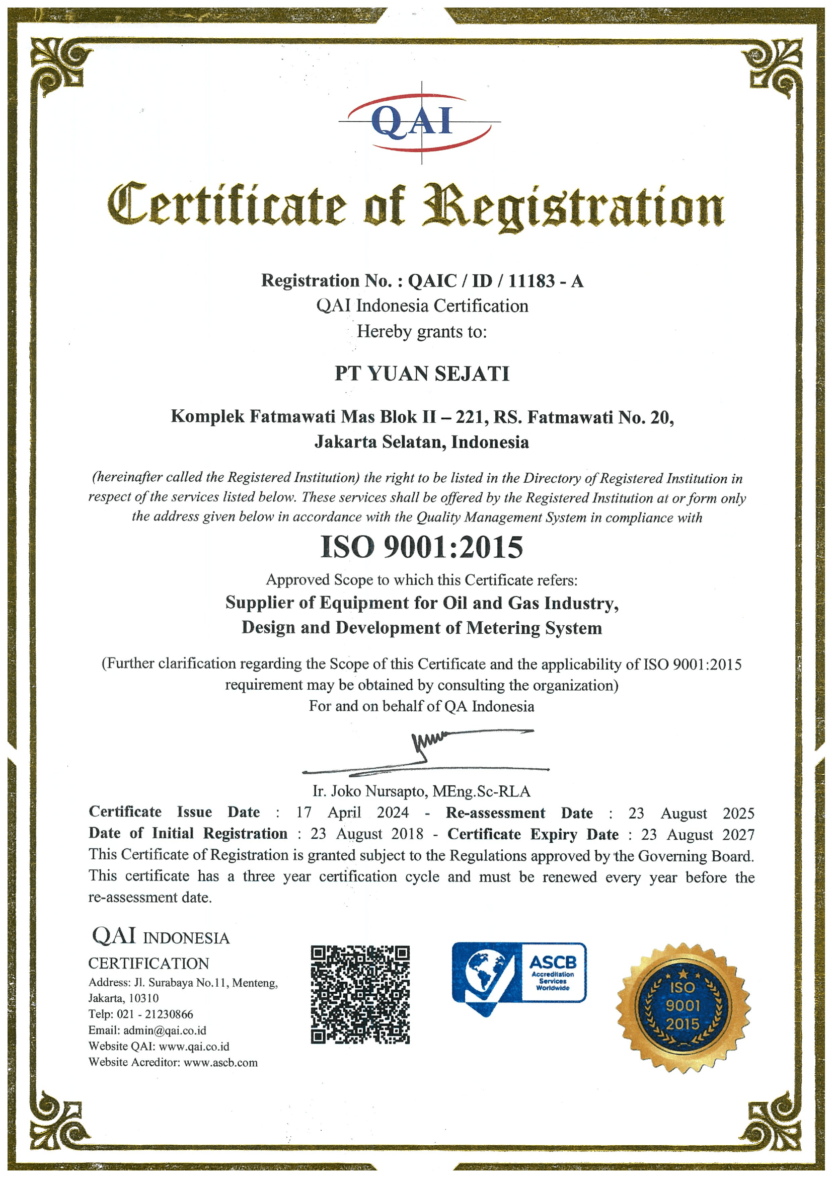 ISO 9001:2015 – Quality Management